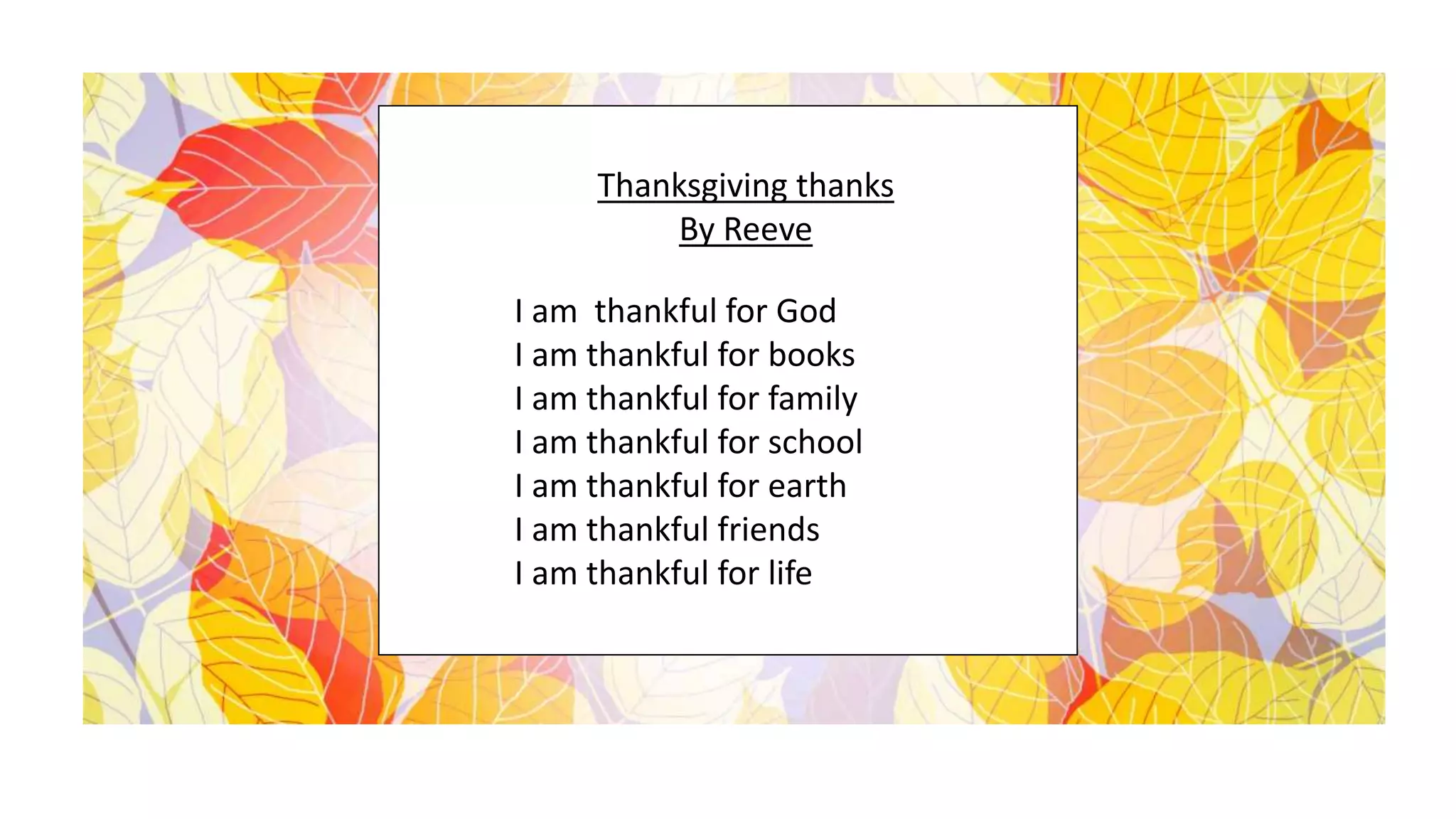 thanksgiving poems | pptx